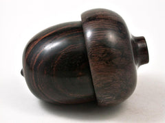 LV-2834 Cocobolo & Lanceolaria Acorn Jewelry Box, Pill Box, Trinket Box-SCREW CAP