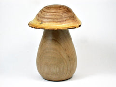 LV-2999 Pagoda Tree & Persimmon Wooden Mushroom Trinket Box, Pill, Jewelry Box-THREADED