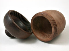 LV-2673 Hawaiian Sandalwood & Ohia Acorn Jewelry, Ring Box, Pill Box-SCREW CAP
