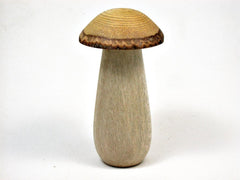 LV-2640 Holly & Wisteria Wooden Mushroom Threaded Box, Urn-SCREW CAP