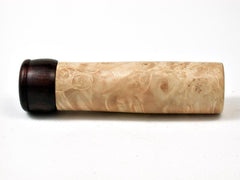 LV-2678 Box Elder Burl & Ironwood Slim Box, Toothpick Holder, Needle Case-SCREW CAP