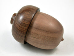 LV-3130 Dogwood & Tamboti Acorn Pill Box, Jewelry, Engagement Ring Box-SCREW CAP