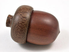 LV-2988 Manzanita & Brownheart Acorn Pill Box, Engagement Ring Box-SCREW CAP