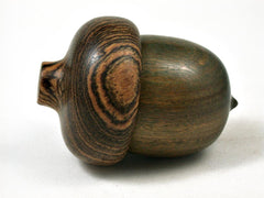LV-2863 Verawood & Bocote Acorn Jewelry, Ring Box, Pill Box-SCREW CAP