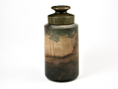 LV-2726 Rainbow Tulip Poplar & Verawood Threaded Tall Box, Urn--Screw-on Cap