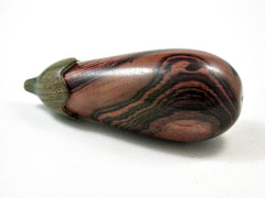LV-2632 Eggplant Threaded Box, Needle Case, Jewelry Box from Camatillo & Verawood-SCREW CAP