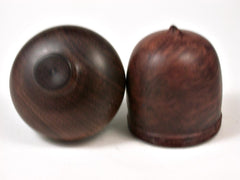 LV-2728 Red Mallee Burl & Chechen Acorn Jewelry, Ring Box, Pill Box-SCREW CAP