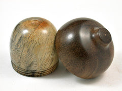 LV-2978 Poinsettia & Greenheart Acorn Pill Box, Engagement Ring Box-SCREW CAP