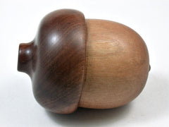 LV-3033 Hawaii Sandalwood & Tamboti Acorn Wooden Pill Holder, Ring Box, -SCREW CAP