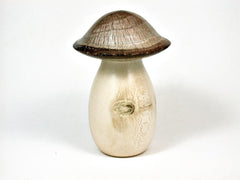 LV-2953 Holly & Live Oak Wooden Mushroom Trinket Box, Pill, Jewelry Box-THREADED