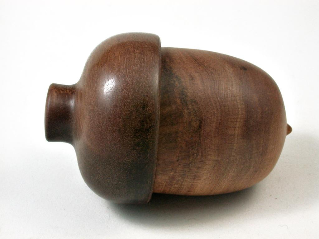 LV-2673 Hawaiian Sandalwood & Ohia Acorn Jewelry, Ring Box, Pill Box-SCREW CAP