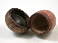 LV-3140 Aromatic Cedar & Chechen Acorn Pill Box, Jewelry, Engagement Ring Box-SCREW CAP