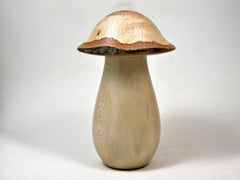 LV-2950 Holly & Live Oak Wooden Mushroom Trinket Box, Pill, Jewelry Box-THREADED