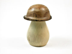 LV-2533 Holly & Japanese Pagoda Tree Wooden Mushroom Threaded Box, Urn-SCREW CAP