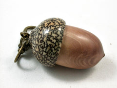 LV-2620 Manzanita & Betelnut Acorn Pendant Box,Bag Charm, Keychain-SCREW CAP