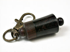 LV-1265 Compartment Pendant, Bag Charm, Compartment Jewelry Camatillo & Lignum Vitae-SCREW CAP