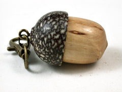 LV-2696 Acorn Pendant Box, Charm, Pill Holder from Masur Birch & Betelnut-SCREW CAP