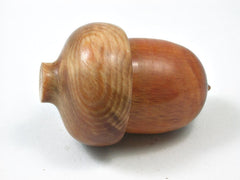 LV-2787 Raja Kayu & Ponderosa Pine Burl Acorn Jewelry Box, Pill Box, Trinket Box-SCREW CAP