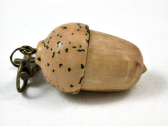 LV-2687 Masur Birch & Palm Nut Pendant Acorn, Charm, Secret Compartment, Pill Fob -SCREW CAP