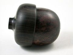 LV-3158 Lanceolaria & Ebony Acorn Pill Box, Jewelry, Engagement Ring Box-SCREW CAP