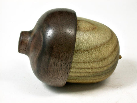 LV-2739 Devil's Walking Stick & Walnut Acorn Jewelry, Ring Box, Pill Box-SCREW CAP