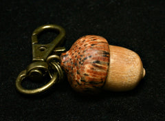 LV-1252 Sandalwood & Hala Acorn Box, Keychain/Bag Charm, Cremation Jewelry-SCREW CAP