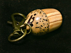 LV-1258 Bethlehem Olive & Yollilo Palm Nut Acorn Box, Keychain, Pill Fob, Memorial Pendant-SCREW CAP