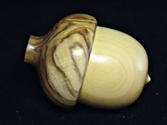 LV-1220 French Boxwood & Pistachio Acorn Trinket Box, Keepsakes, Jewelry Box-SCREW CAP