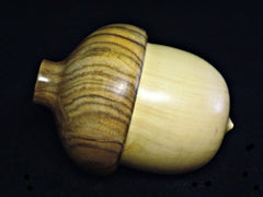 LV-1220 French Boxwood & Pistachio Acorn Trinket Box, Keepsakes, Jewelry Box-SCREW CAP