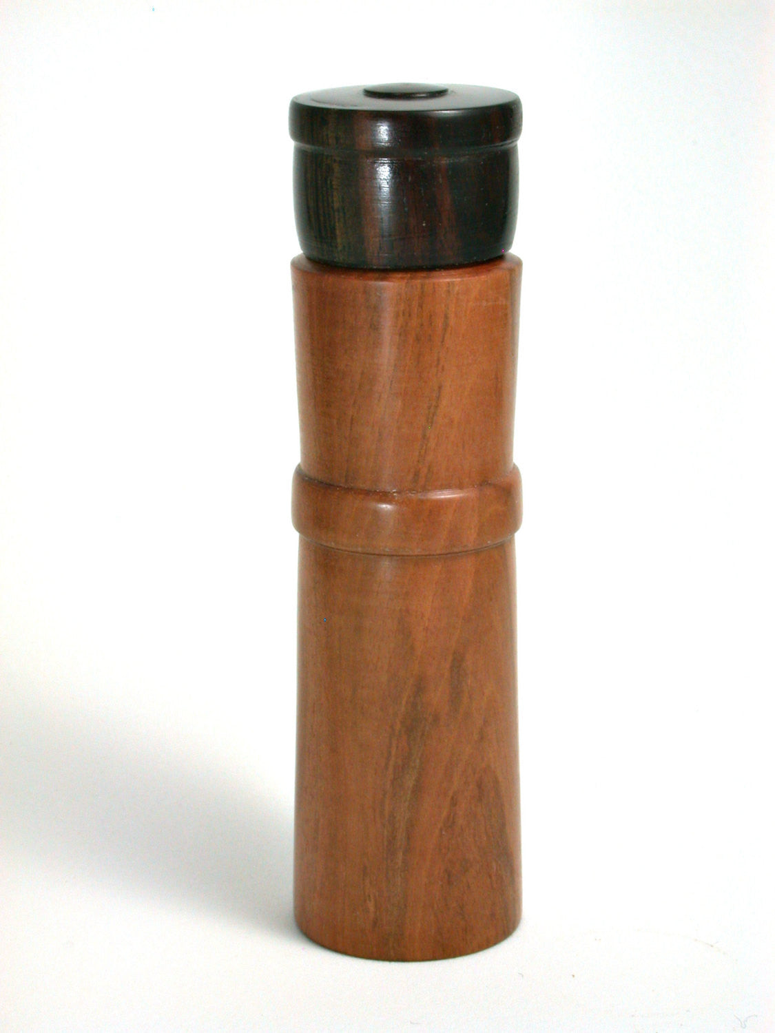LV-1392 Mountain Mahogany & Ebony Pill Box, Snuff Box, Toothpick Holder, Needle Case-SCREW CAP