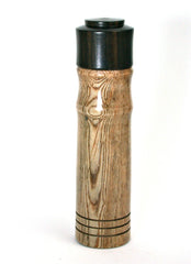 LV-1396 Indian Banyan & Mun Ebony Slim Pill Box, Snuff Box, Toothpick Holder, Needle Case-SCREW CAP