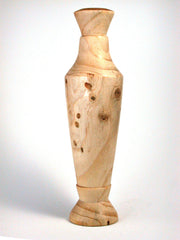 LV-319 Douglas Fir Recycle Christmas Tree Hand Turned Weed Pot, Tall Vase
