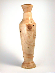 LV-319 Douglas Fir Recycle Christmas Tree Hand Turned Weed Pot, Tall Vase