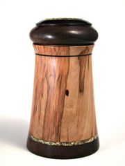 LV-388 Red Tip Photinia & Brown Ebony Wooden Threaded Box, Lidded Box, Jewelry Box