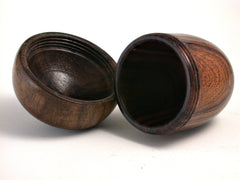 LV-1419 Desert Ironwood & Walnut Acorn Trinket Box, Jewelry Box-SCREW CAP