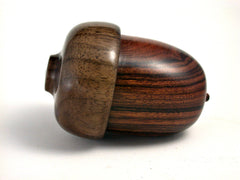 LV-1419 Desert Ironwood & Walnut Acorn Trinket Box, Jewelry Box-SCREW CAP