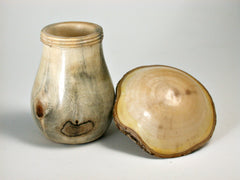 LV-1427 New Zealand Tarata Mushroom Shaped Trinket Box, Toothpick Holder, Jewelry Box-SCREW CAP
