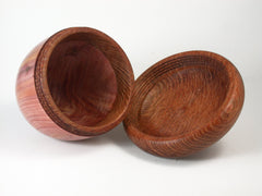 LV-1438 Chinese Juniper & Lacewood Acorn Trinket Box, Keepsakes, Jewelry Box-SCREW CAP