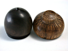 LV-1440 Cocuswood & Cork Oak Acorn Ring Box, Keepsakes, Jewelry Box-SCREW CAP