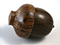 LV-1440 Cocuswood & Cork Oak Acorn Ring Box, Keepsakes, Jewelry Box-SCREW CAP