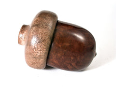 LV-1461 Manzanita Burl & Black Walnut Acorn Trinket, Keepsakes, Jewelry Box-SCREW CAP