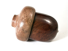 LV-1461 Manzanita Burl & Black Walnut Acorn Trinket, Keepsakes, Jewelry Box-SCREW CAP