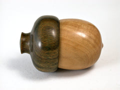LV-1460 West Indie Satinwood & Verawood Acorn Trinket, Keepsakes, Jewelry Box-SCREW CAP