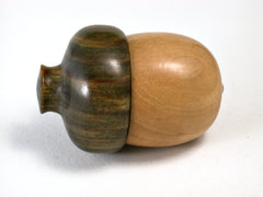 LV-1460 West Indie Satinwood & Verawood Acorn Trinket, Keepsakes, Jewelry Box-SCREW CAP