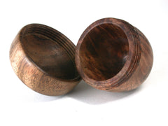 LV-1464 Papaturro Burl & Mora Acorn Trinket, Keepsakes, Jewelry Box-SCREW CAP