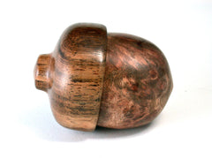 LV-1464 Papaturro Burl & Mora Acorn Trinket, Keepsakes, Jewelry Box-SCREW CAP