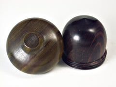 LV-1483 Camatillo & Verawood Acorn Pill Fob, Trinket Box, Ring Box, Jewelry Box-SCREW CAP
