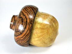 LV-1484 Osage Orange Burl & Bocote Acorn Trinket Box, Keepsakes, Jewelry Box-SCREW CAP