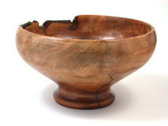 LV-334 Plum Burl Hand Turned Wooden Bowl, Vase-NICE