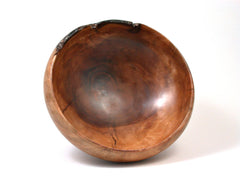 LV-334 Plum Burl Hand Turned Wooden Bowl, Vase-NICE